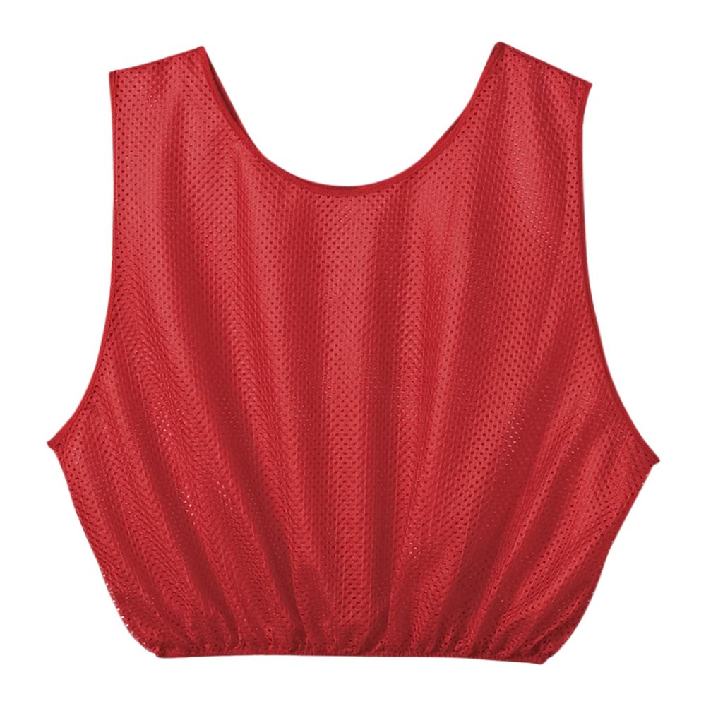 Sportime Mesh Scrimmage Vest - Youth Size - Red