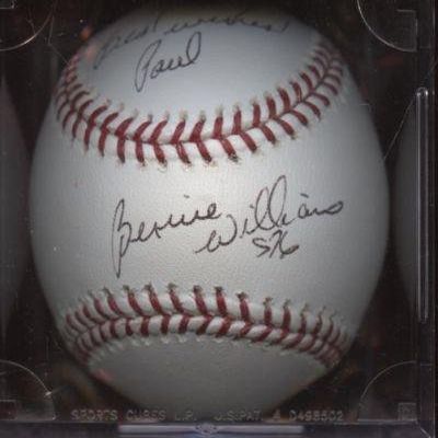 Bernie Williams Signed Baseball - Personalized Single Selig B & E Hologram - Autographed Baseballs