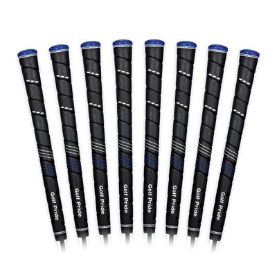 Golf Pride CP2 Wrap Golf Club Grip - Classic Wrap Grip with High-Tack Soft Rubber for Comfort & Control - Less Tension & More Power with Plus4 Technology - Standard - 8 Pack - Black