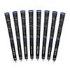 Golf Pride CP2 Wrap Golf Club Grip - Classic Wrap Grip with High-Tack Soft Rubber for Comfort & Control - Less Tension & More Power with Plus4 Technology - Standard - 8 Pack - Black view 1