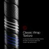 Golf Pride CP2 Wrap Golf Club Grip - Classic Wrap Grip with High-Tack Soft Rubber for Comfort & Control - Less Tension & More Power with Plus4 Technology - Standard - 8 Pack - Black view 4