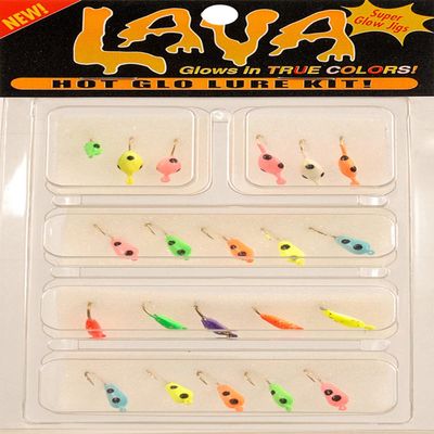 K&E STOPPER LURES Glow JIG KIT 21 Pack