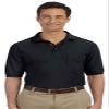 Harriton M265P Mens Easy Blend Polo with Pocket-Black-XXXX-Large view 1