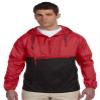 Harriton Adult Packable Nylon Jacket 3XL RED/ BLACK view 1