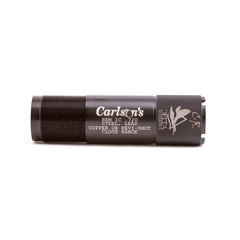 CARLSON'S Choke Tubes Super Steel Remington 12GA Delta Waterfowl Close Range, Black