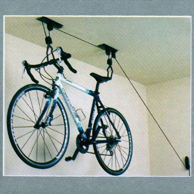 Ceiling Mounted Bike Rack Bicycle Hanger Garage Rack (with Pully Lifting and Lowering System)