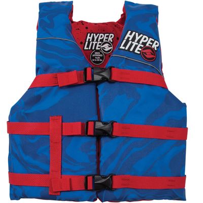 Hyperlite Unite Youth CGA Wakeboard Vest Blue Youth (50-90Lbs)