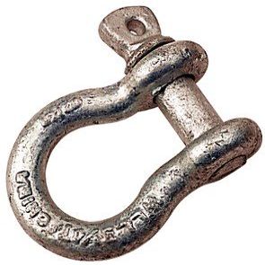 SEADOG 147611 SHACKLE, GALV. LOAD RATED 7/16