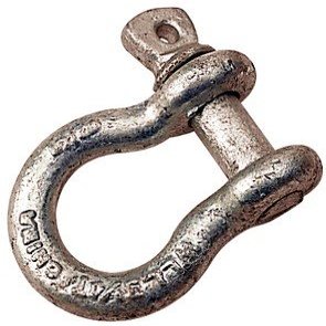 SEADOG 147611 SHACKLE, GALV. LOAD RATED 7/16