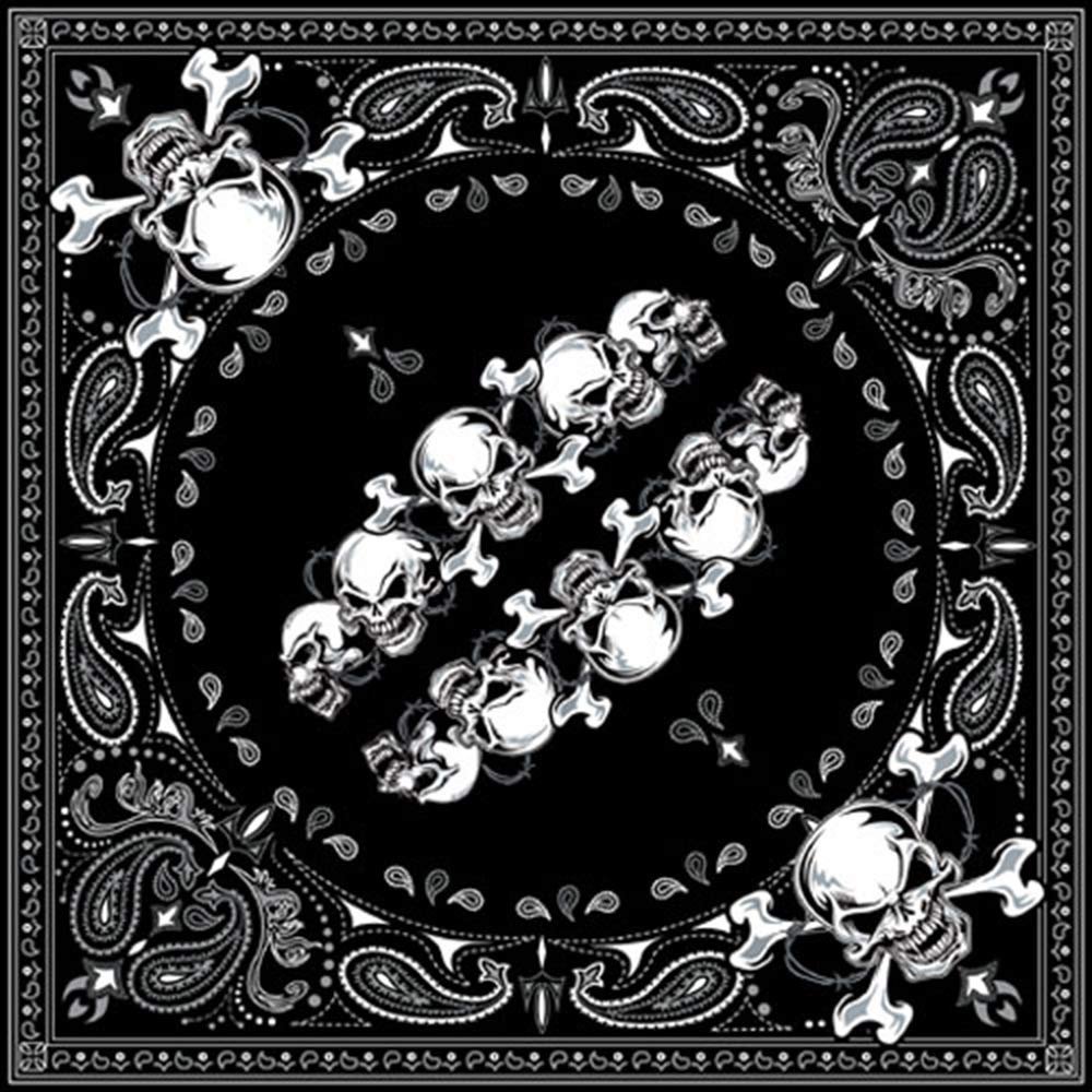 ZANheadgear Bandanna Cotton Skull Row