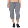 Danskin Women's Drawcord Crop Pant, Charcoal Heather, Medium view 2