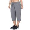 Danskin Women's Drawcord Crop Pant, Charcoal Heather, Medium view 3
