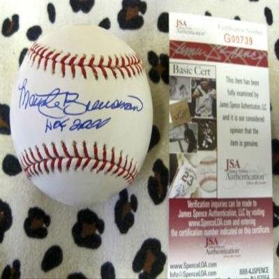 Marty Brennaman Cincinnati Reds Signed Hof 2000 Official Ml Baseball W/jsa - Autographed Baseballs