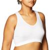 Bali Women's Comfort Revolution Seamless Crop Top, White, Small view 1