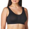 Bali Women's Comfort Revolution Seamless Crop Top, Black, Small view 1