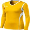 ASICS Women's Mintonette Long Sleeve Tee, Gold/White, X-Small view 1