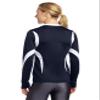 ASICS Women's Mintonette Long Sleeve Tee, Navy/White, X-Small view 2