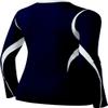 ASICS Women's Mintonette Long Sleeve Tee, Navy/White, X-Small view 3