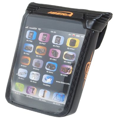 IBERA Waterproof Handheld Case for IB-PB7+Q1, Bottle Cage Mount, Black