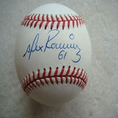 Alex Ramirez Autographed Baseball - japan Official Ml Coa - Autographed Baseballs