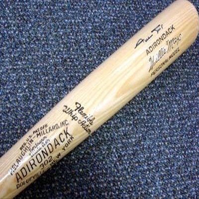 Autographed Willie Mays Bat - Adirondack PSA DNA #Q19510 - Autographed MLB Bats