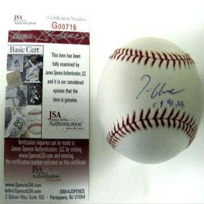Tom Glavine Signed Ball - Cy 91 98 Official M l W jsa - Autographed Baseballs