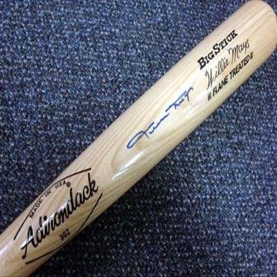 Willie Mays Signed Bat - Adirondack PSA DNA #Q19511 - Autographed MLB Bats