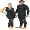 Tilos 6.5mm Men's Standard Step-in Titanium Farmer John Suit for Scuba Diving, Black, MD view 1