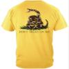 Patriotic T-Shirt Don't Tread On Me Medium Gold view 1