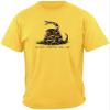 Patriotic T-Shirt Don't Tread On Me Medium Gold view 2