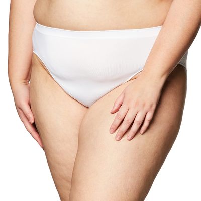Bali Womens Comfort Revolution Seamless Hicut Briefs-underwear, 1 Pack - White For Daywear, 9 US