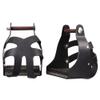 Tough 1 Royal King Metal Endurance Black Stirrups Pair W/Leather Guard 3" Neck view 1