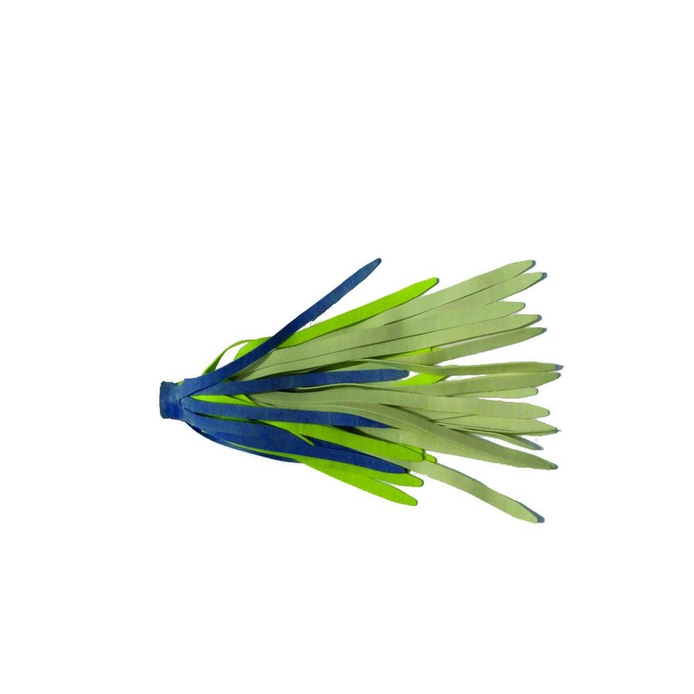 Humdinger RS3-E Rubber Skirt 3 Per Pack Blue White & Chartreuse Fishing Lure