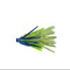 Humdinger RS3-E Rubber Skirt 3 Per Pack Blue White & Chartreuse Fishing Lure view 1