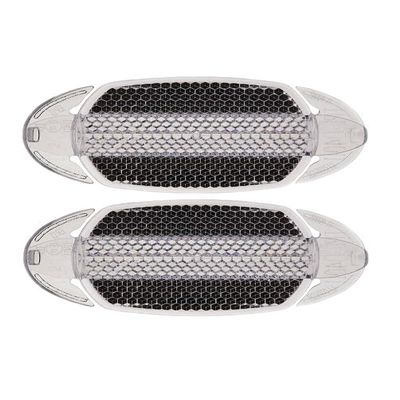 Accessoriez Wheel Reflectors Pair - Black/Clear