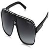 Carrera CA33/S Pilot Sunglasses, Black Cry Grey Frame/Dkgray Gradient Lens, 62 mm view 1
