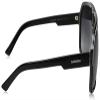 Carrera CA33/S Pilot Sunglasses, Black Cry Grey Frame/Dkgray Gradient Lens, 62 mm view 3