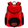 Point 3 Road Trip 2.0 Backpack Basketball Backpack with Drawstrong Closure | Ventilated Mesh Shoe Pocket Compartment | Red view 2