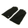 Classic Men's Solid Black Wool Gloves, M/L view 2