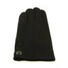 Classic Men's Solid Black Wool Gloves, M/L view 4