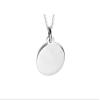 apop nyc 925 Sterling Silver Round Disc Charm Necklace 16" Engravable [Jewelry]. view 1