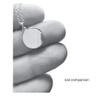apop nyc 925 Sterling Silver Round Disc Charm Necklace 16" Engravable [Jewelry]. view 3