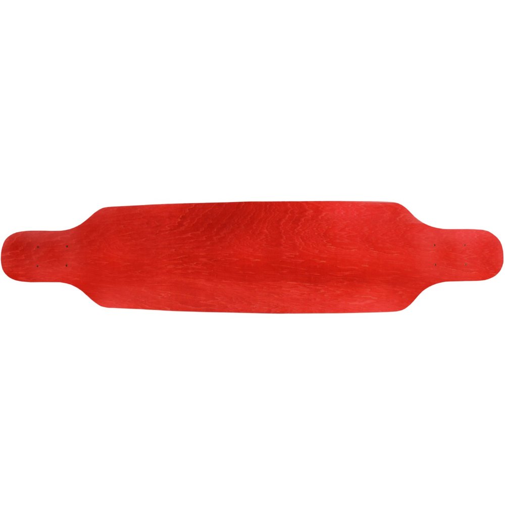 Longboard Deck - Freestyle - 9.5 x 42 Canadian Maple - Stained Red
