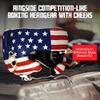 Ringside Competition-Like Boxing Headgear, Leather Sparring Headgear with Cheek Protection, Great for Boxing, MMA, Muay Thai, Kickboxing, and Training, Ideal for Men and Women, USA Flag, XL view 3