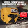 Ringside Competition-Like Boxing Headgear with Cheeks Gold, Medium view 3