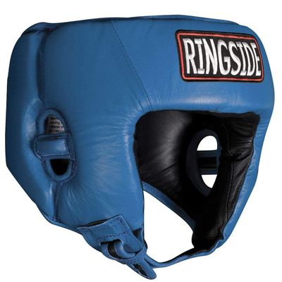 Ringside Competition-Like Boxing Headgear without Cheeks, Large, Blue