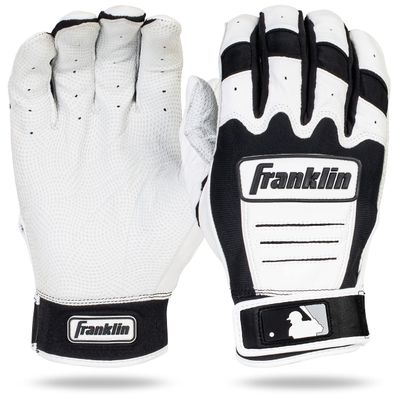 Franklin Sports CFX Pro Adult Series Batting Glove (White/Black, Large)