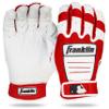 Franklin CFX Pro Series Batting Gloves, Pearl/Red, Youth Medium view 1