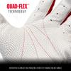 Franklin CFX Pro Series Batting Gloves, Pearl/Red, Youth Medium view 4