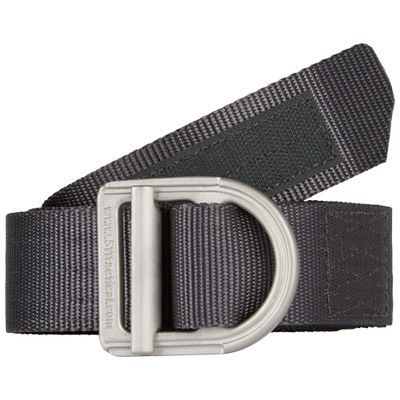 5.11 Tactical Trainer Belt, 1.5" for Men or Women, Stainless Steel Buckle, Converts to Tie Down/Harness, Nylon, Style 59409, Charcoal, Small